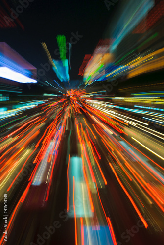 Photo: traffic lights in motion blur traffic lights in motion blur