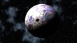Two planets in depths of space