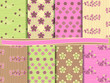 abstract, vector set of scrapbook paper
