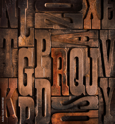 Photo: antique wooden types antique wooden types