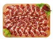 Fette di coppa , salume italiano Fette di coppa , salume italiano