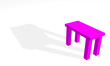 3d table pink