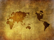 scratch vintage world map.