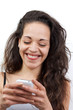 Young woman with smartphone
