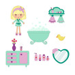 Cute bathroom set