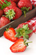 Fresh strawberries.