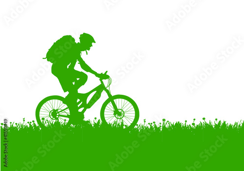 Vektor: Mountainbiker Mountainbiker