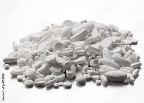 Photo: pile of pills pile of pills