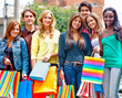 Group of shopping people