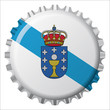 Chapa botella bandera Galicia Chapa botella bandera Galicia