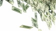 Video: US dollar bundles falling down with slow motion. Alpha US dollar bundles falling down with slow motion. Alpha
