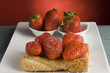 Dessert with strawberries and biscuits Dessert with strawberries and biscuits