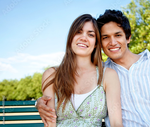 Photo: Couple in love outdoors Couple in love outdoors
