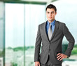 Young businessman portrait in his office Young businessman portrait in his office
