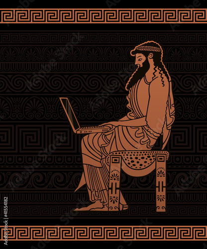 Vector: Ancient Businessman Ancient Businessman