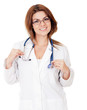 Female doctor smiling