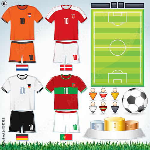 Vector: 2012 Group B. Football Collection 2012 Group B. Football Collection