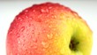 Fresh apple with water drops