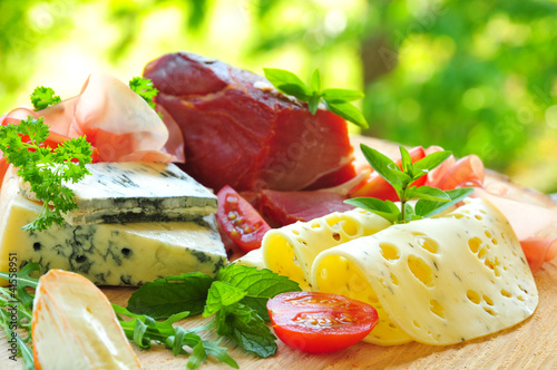 Foto: Schinken-Käse-Platte Schinken-Käse-Platte