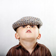 Photo: A portrait retro. A little boy looks straight at lens. A portrait retro. A little boy looks straight at lens.