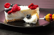 yogurt cake with red fruits
