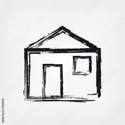 Vector: Skizze Haus Skizze Haus