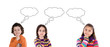Three pensive children