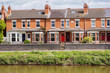 river with houses