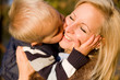 Photo: Big kiss for mom. Big kiss for mom.