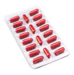 medical capsules isolated on white