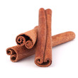 Cinnamon sticks  isolated on white background