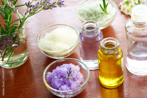 Photo: Bath salt with aromatherapy oil Bath salt with aromatherapy oil