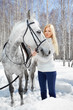 beautiful girl with horse