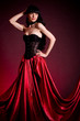 Flamenco Carmen beautiful woman in dress