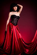 Flamenco Carmen beautiful woman in dress
