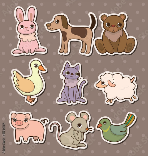 Vector: animal sitkcers animal sitkcers