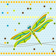 Template greeting card, vector
