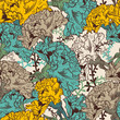 Seamless floral texture