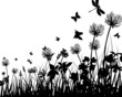 Vektor: meadow silhouette meadow silhouette