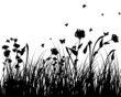 Vektor: meadow silhouette meadow silhouette