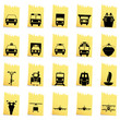 transportation icon set