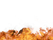 Detalii fotografie Fire flames on white background