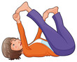 Yoga Position. Funny cartoon and vector isolated illustration. Yoga Position. Funny cartoon and vector isolated illustration.