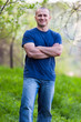 Candid shot of a man outdoor