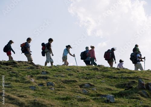 Photo: Group of hikers Group of hikers