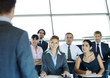 Businesspeople in seminar