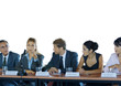 Businesspeople in committee meeting