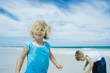 Children playing on beach