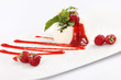 Souffle with raspberry