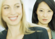 Two businesswomen, close-up